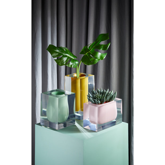 bel air test tube vase cobalt blue - angle view