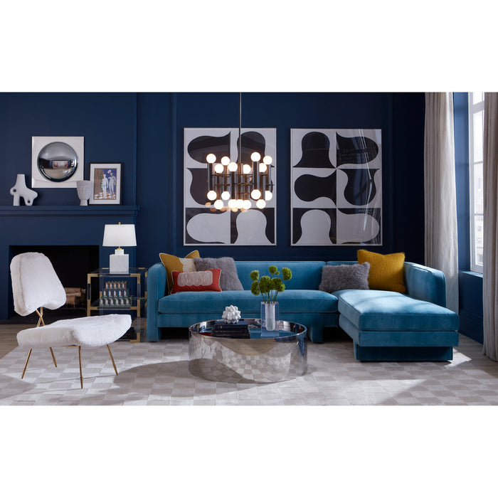bel air test tube vase alphaville cocktail table sunset sectional - styled view