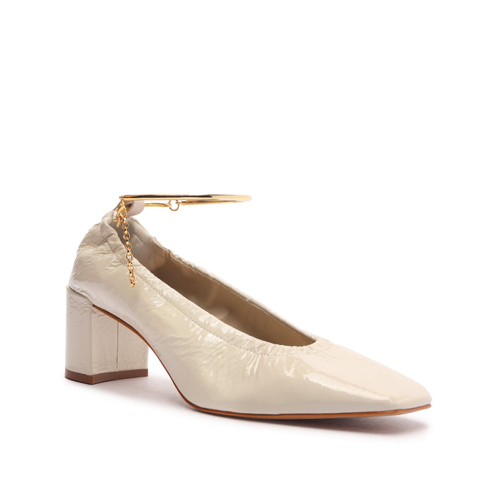 Bethany Mid Block Leather Pump - Schutz Shoes