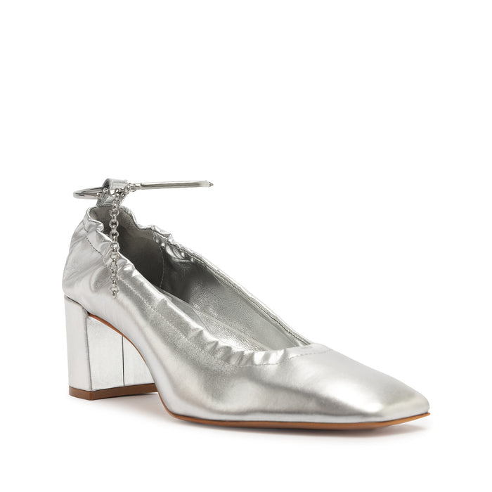 Bethany Mid Block Leather Pump - Schutz Shoes