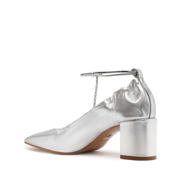 Bethany Mid Block Leather Pump - Schutz Shoes