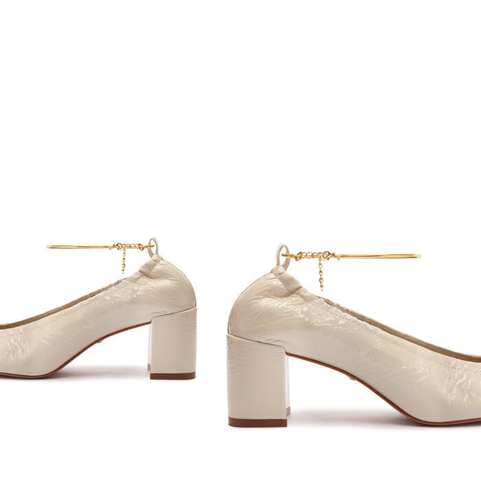 Bethany Mid Block Leather Pump - Schutz Shoes