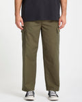 Billow Tapered Elasticated Waist Cargo - Sage Leaf