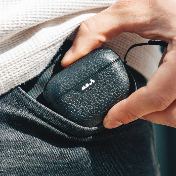 Black Leather AirPods Pro Case