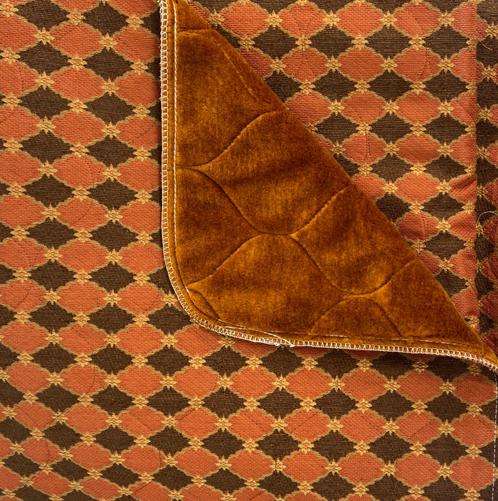 Fms Dog Beds autumn tapestry blanket and liner for cozy dog beds, featuring warm fall colors and soft fabric.