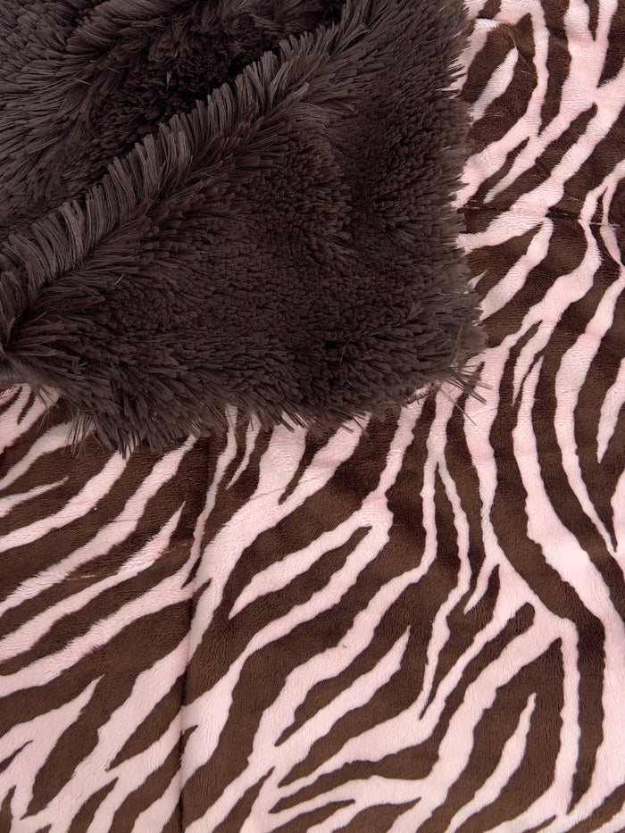 Pink/Chocolate Zebra