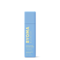A light blue bottle of BYOMA Blemish Redness Relief Soothing Toner with pale yellow lettering, centered on a white background.