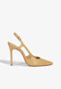 Boris High Stiletto Beige Pump 5 Beige Leather - Schutz Shoes