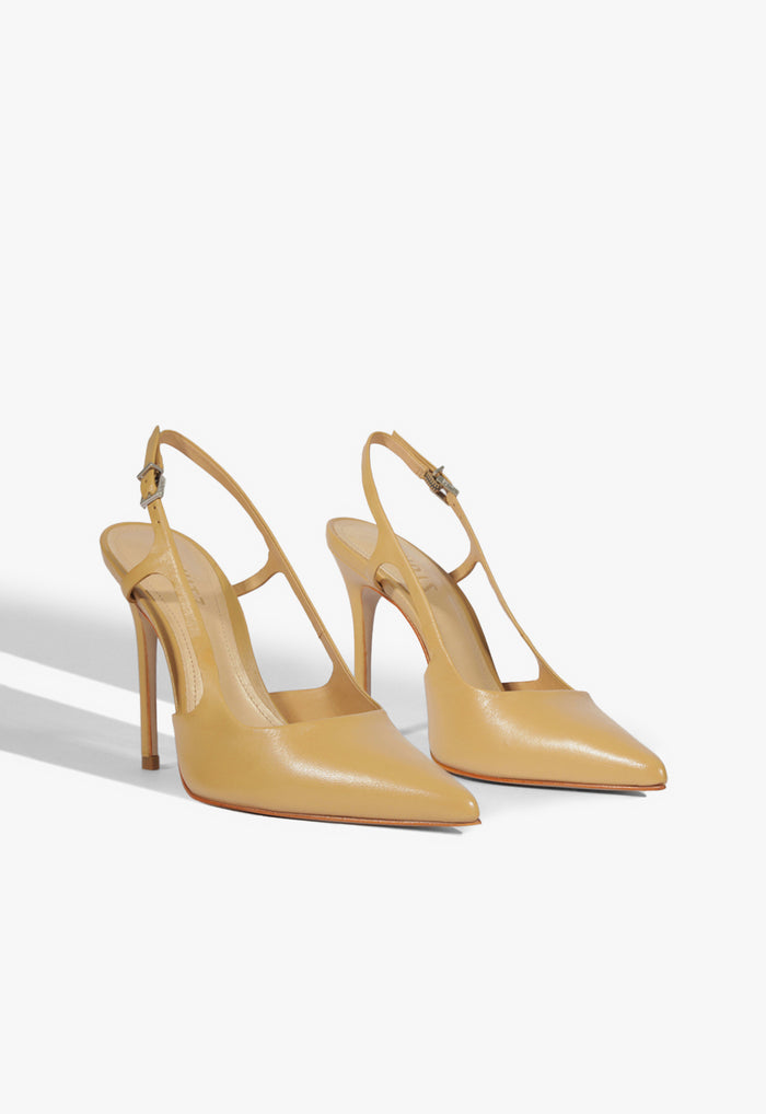 Boris High Stiletto Beige Pump - Schutz Shoes