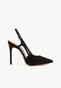 Boris High Stiletto Black Pump 5 Black Nubuck - Schutz Shoes