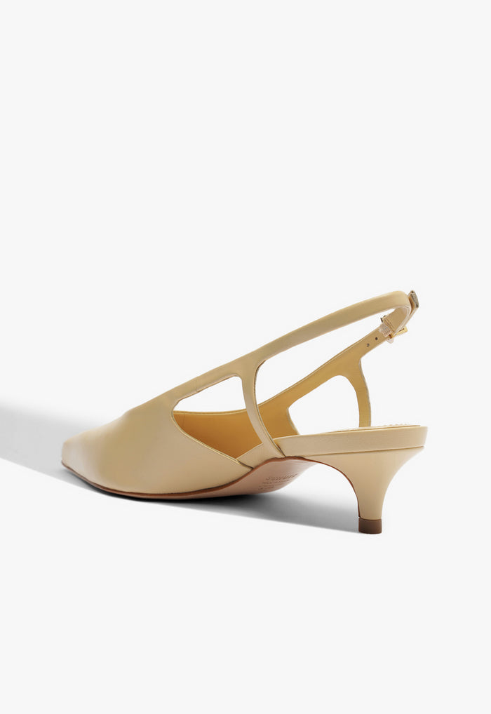 Boris Kitten Leather Pump - Schutz Shoes