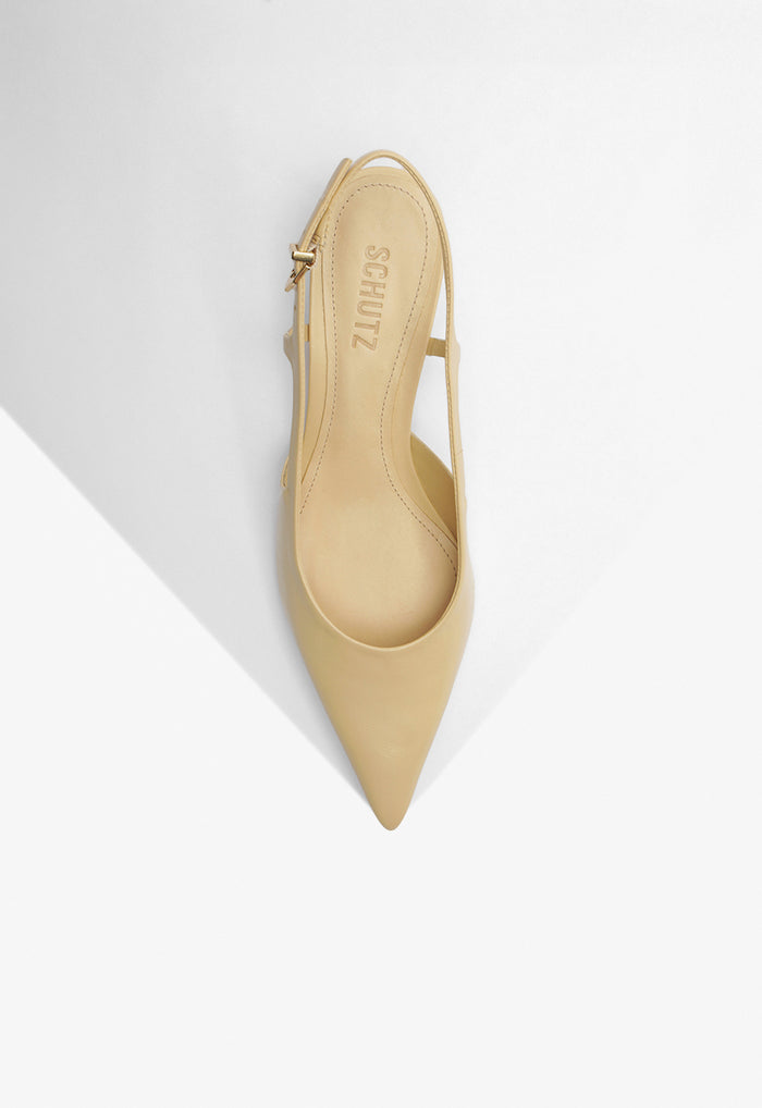 Boris Kitten Leather Pump - Schutz Shoes