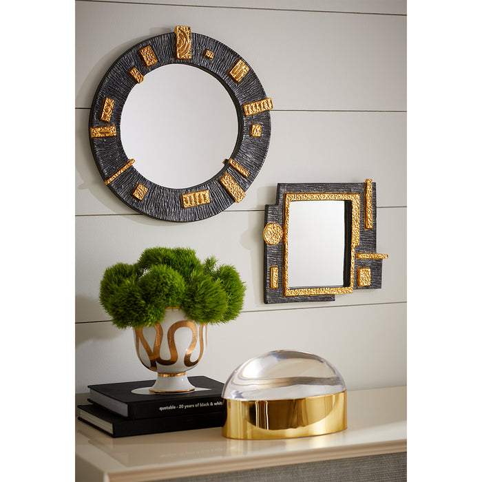 botanist snake and apple bowl globo box osaka accent mirrors vignette - styled view