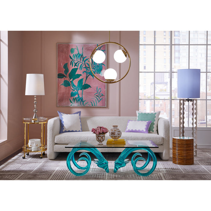 botanist snake and apple bowl aries cocktail table sunset sofa - styled view