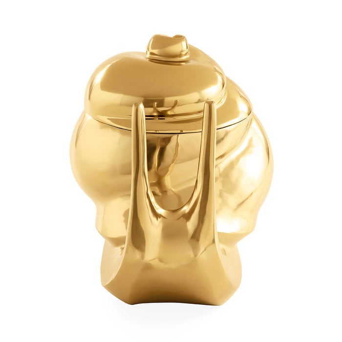 Brass Snail Ice Bucket - front view