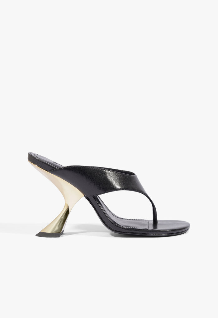 Broadway Leather Sandal 5 Black Leather - Schutz Shoes