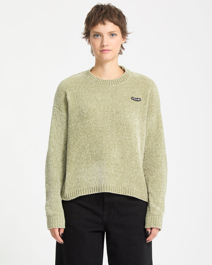 Bubble Tease Sweater - Green Tea