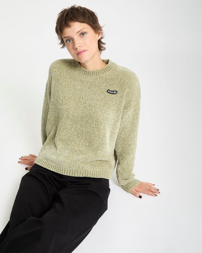 Bubble Tease Sweater - Green Tea