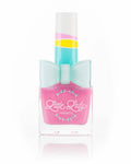 Bubblegumball nail polish bottle with a blue bow tie, perfect for kids. Toxin-free, safe, and fun, aligning with Little Lady Products' offerings.