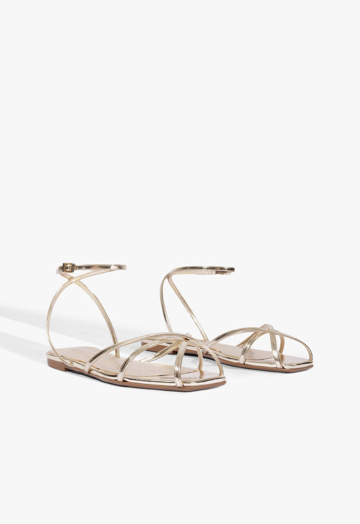 Caeline Buckle Metallic Sandal - Schutz Shoes