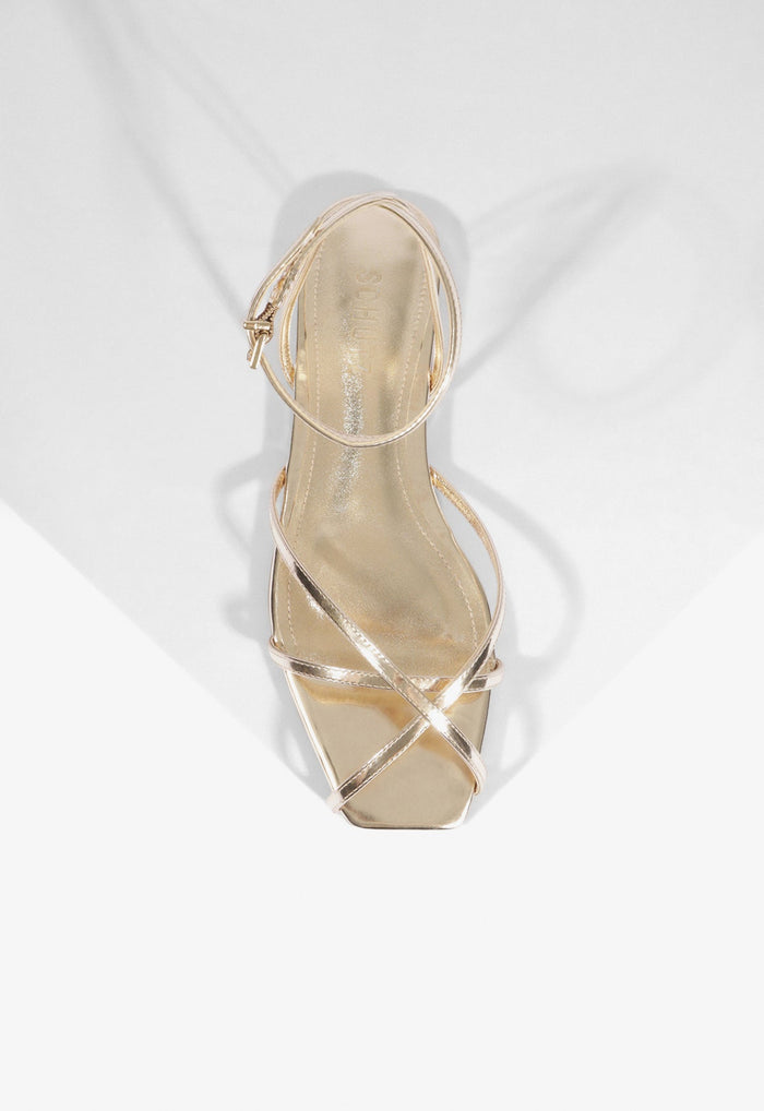 Caeline Buckle Metallic Sandal - Schutz Shoes