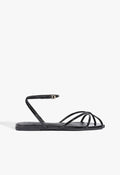 Caeline Buckle Patent Sandal 5 Black Leather - Schutz Shoes