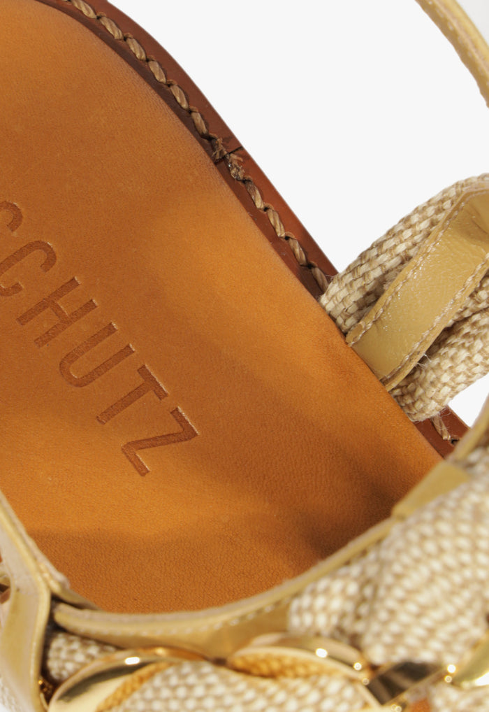 Camellia Linen Thong Flat Sandal - Schutz Shoes