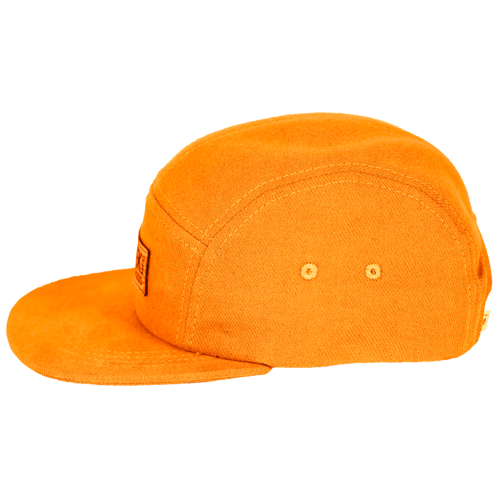 Canby Brushed Cotton Camp Cap | Orange