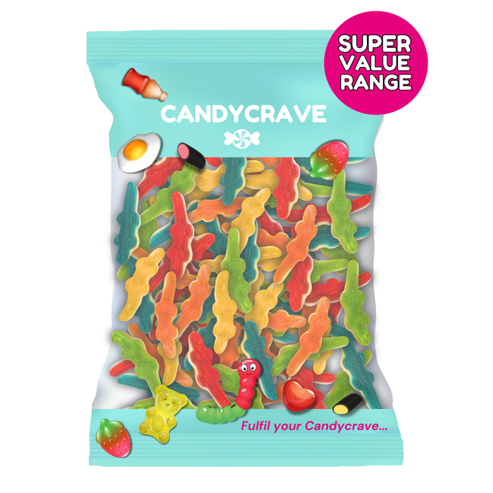 Candycrave Super Value Multicoloured Crocodiles 1kg