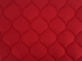 Red duck canvas dog bed from Fms Dog Beds with a cozy, rectangular design perfect for indoor comfort.