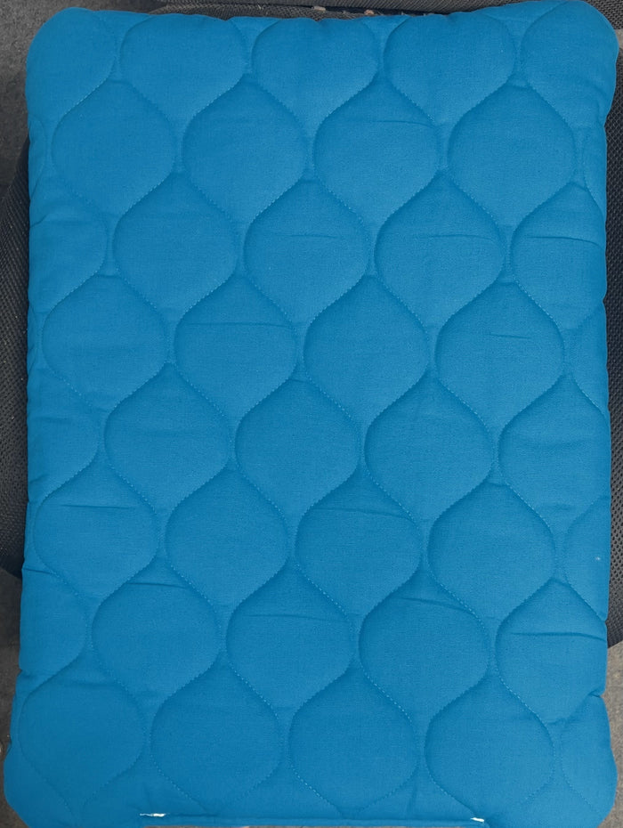Fms Dog Beds teal canvas crate pad, durable dog bed with soft interior for crate comfort