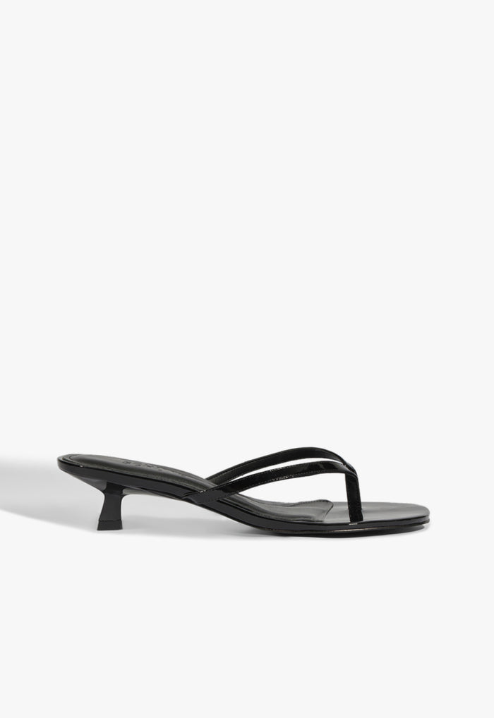 Carolyn Patent Sandal 5 Black Patent - Schutz Shoes