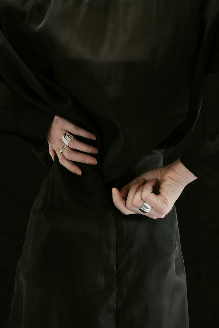 Celia Ear Cuff/Ring Silver