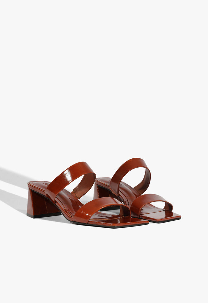 Chantal Mid Patent Sandal - Schutz Shoes