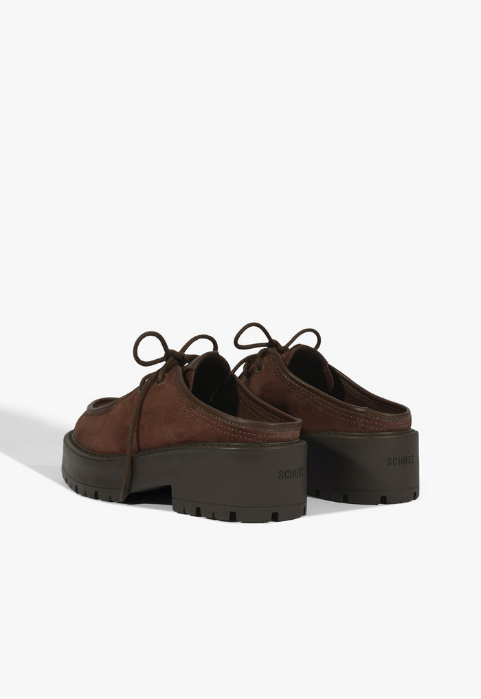 Cia Mule Suede Flat - Schutz Shoes