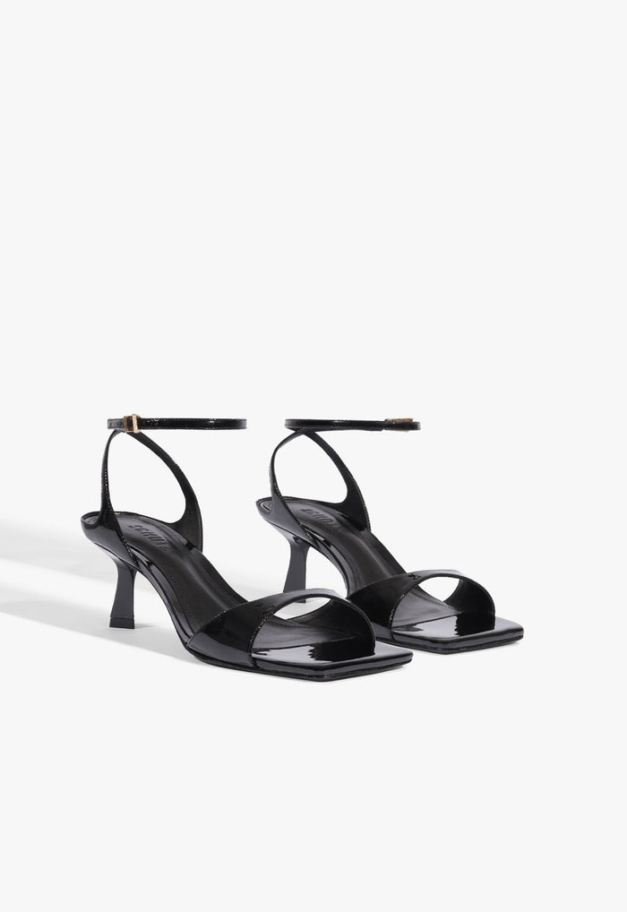 Ciara Mid Patent Leather Sandal - Schutz Shoes