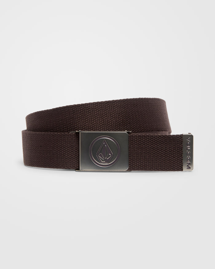 Circle Web Belt - Raisin