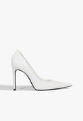 Clara Patent Leather Pump 5 White Patent Leather - Schutz Shoes