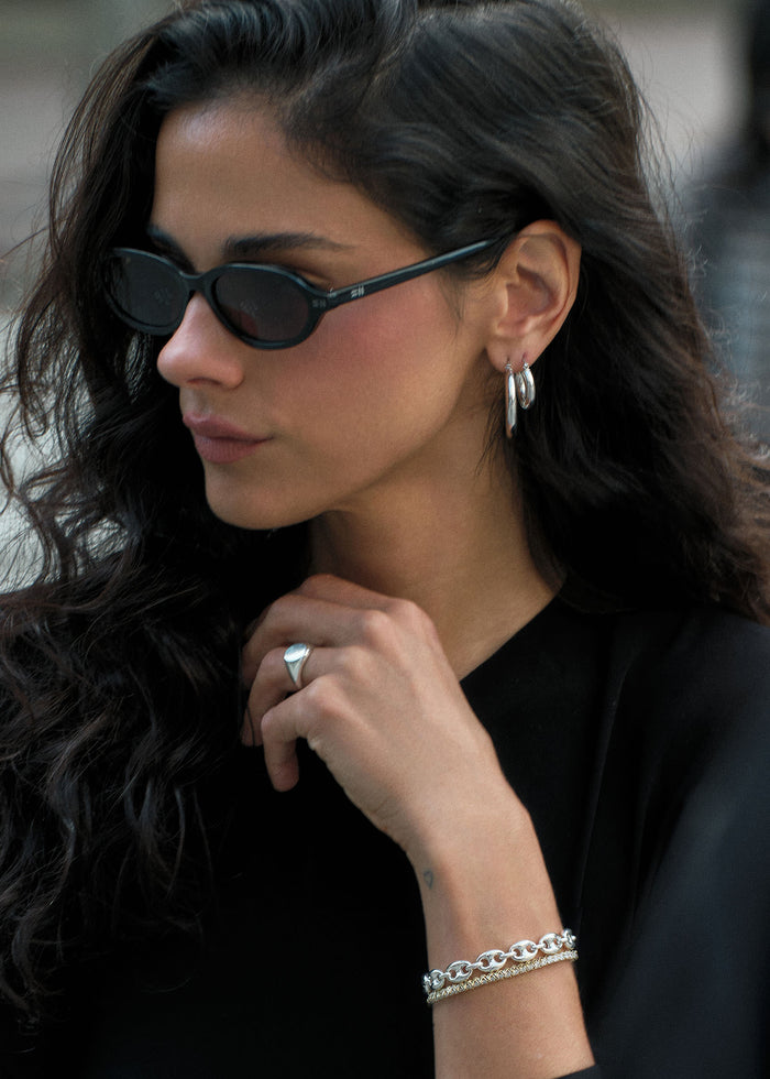 Classic Hoop Earrings Small Silver