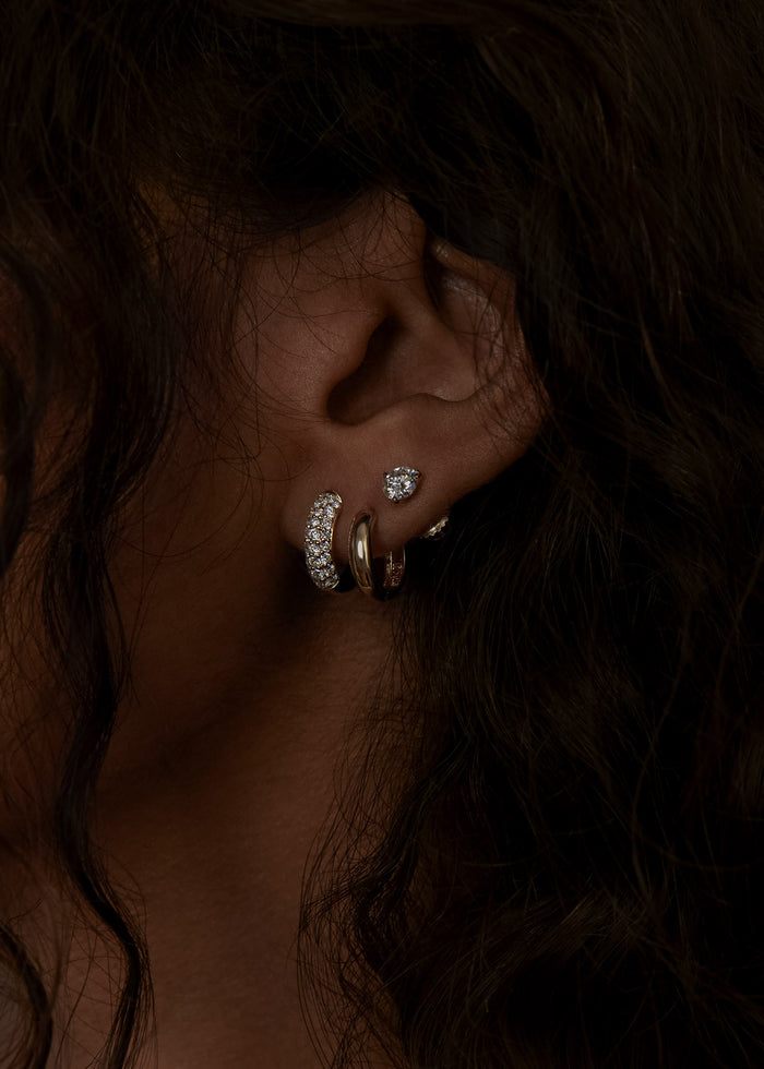 alt="Mini Hoop Huggie Earrings"