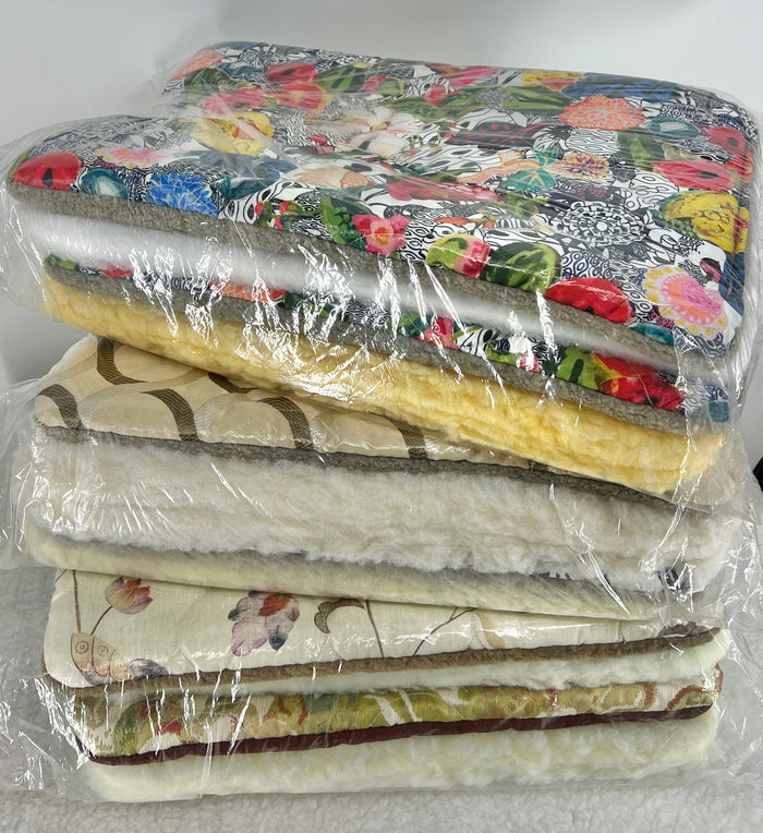 Soft Fms Dog Beds closeout dog bed with plush fabric and cushioned interior for comfortable pet relaxation.