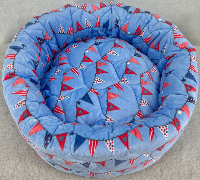 Small Patriotic Pennants Donut