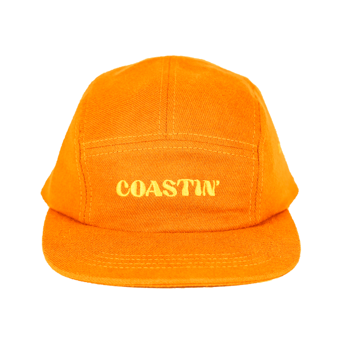 Coastin Brushed Cotton Camp Cap | Orange
