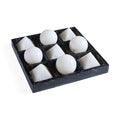 Mustique Black & White Tic-Tac-Toe Set - front view