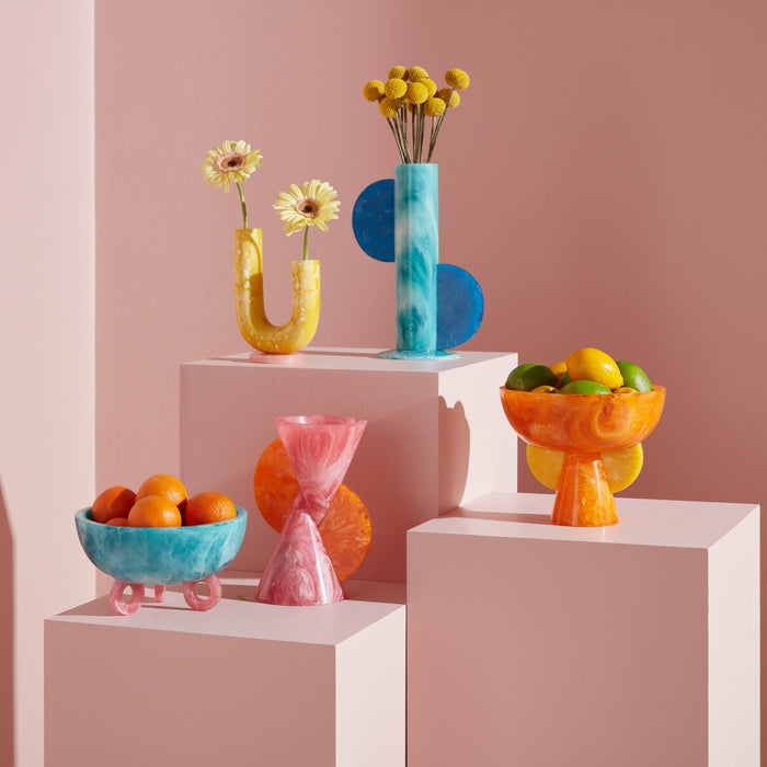 mustique bowl and vase collection - styled view
