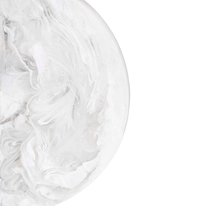 Mustique Black & White Cylinder Vase - details view