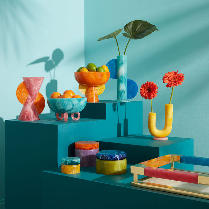 mustique bowl with bond etagere