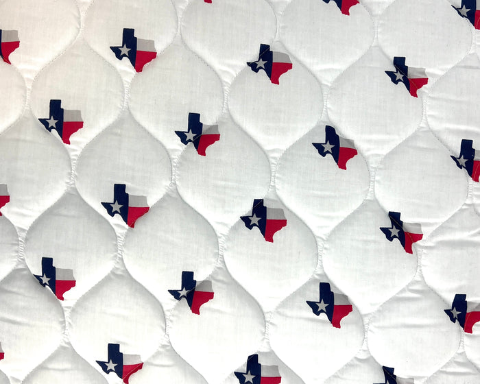 Soft cotton dog bed by fmsdogbeds in Texas-themed design, providing cozy comfort for small to medium dogs.