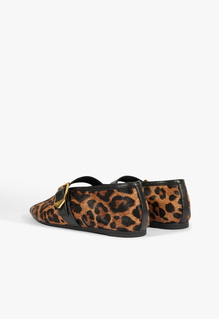 Courtney Buckle Hair Calf Flat - Schutz Shoes