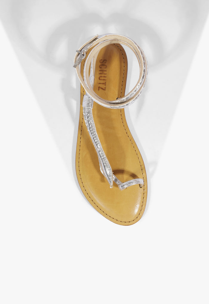 Courtney Metallic Leather Sandal - Schutz Shoes